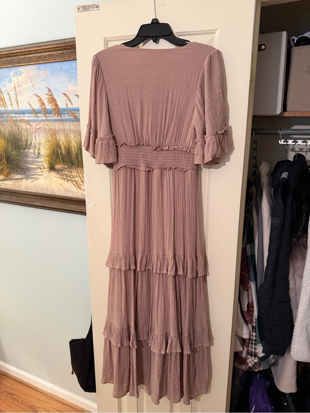 Flying Tomato Ruffled Tiered Maxi Dress with Button-Front - Picture 3 of 3